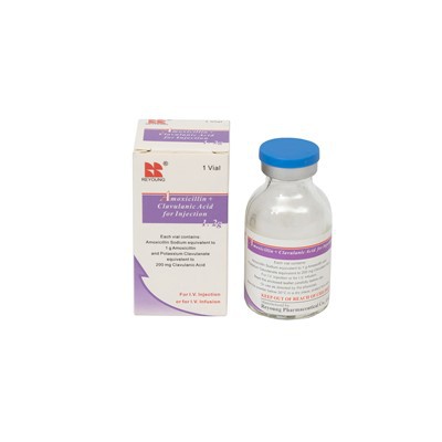 אמוקסיצילין נתרן ואשלגן קלבולנט להזרקה